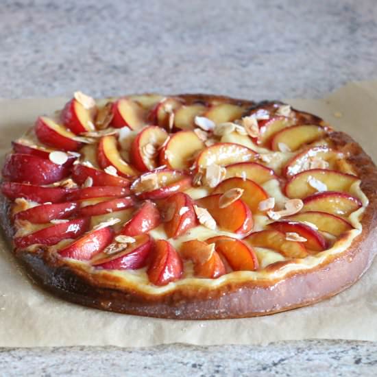 Plum Brioche Tart