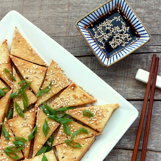 Pan-Fried Tofu & Siracha Soy Sauce