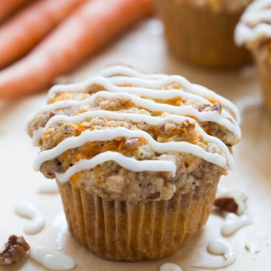 Carrot Coffee Cake Muffins