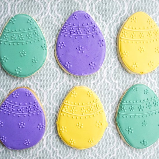 Easter Egg Sugar Cookies