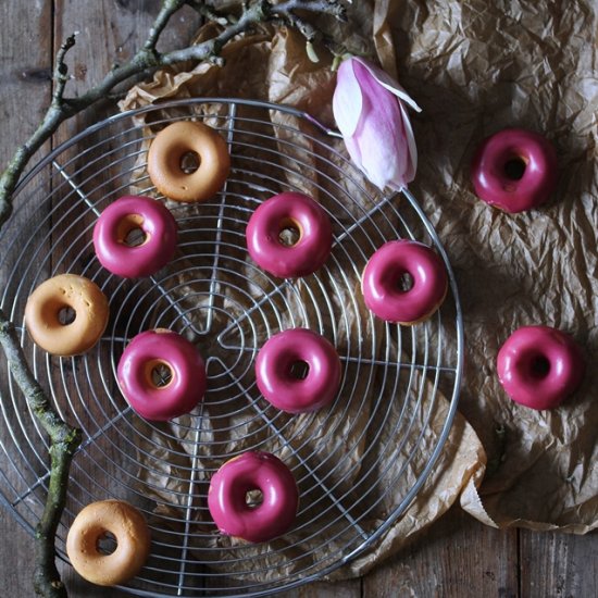 Buttermilk Donuts with Cherry Glazé