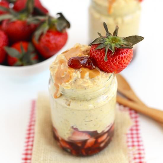 PB&J Overnight Oats