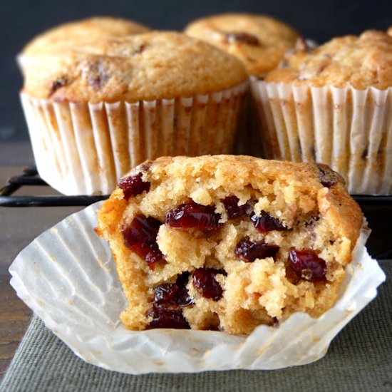 Whole Wheat Cranberry Orange Muffin