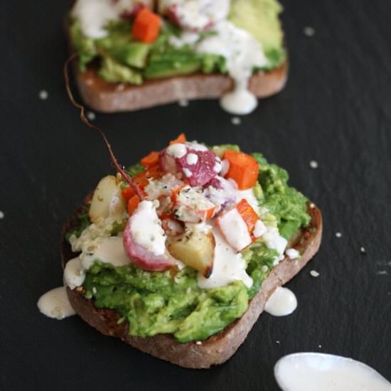 Green Goddess Avocado Toasts