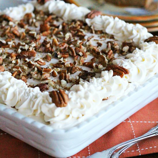 Carrot Cake Poke Cake