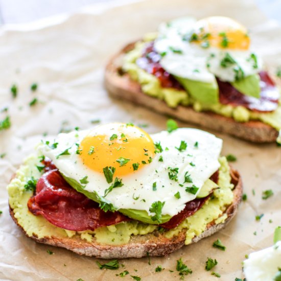 Breakfast Toast with Fava Bean