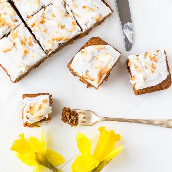 Carrot Cake with Coconut Frosting