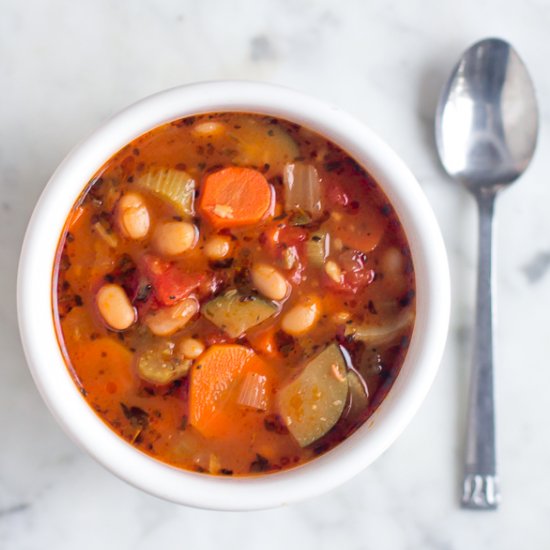 Vegetable & Canellini Bean Soup