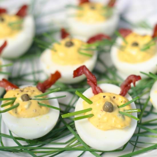 Easter Bunny Deviled Eggs