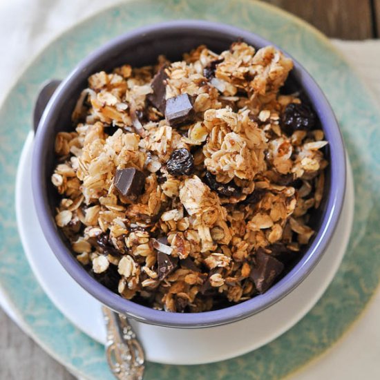 Cherry Chocolate Coconut Granola