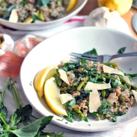 Barley Risotto with Asparagus