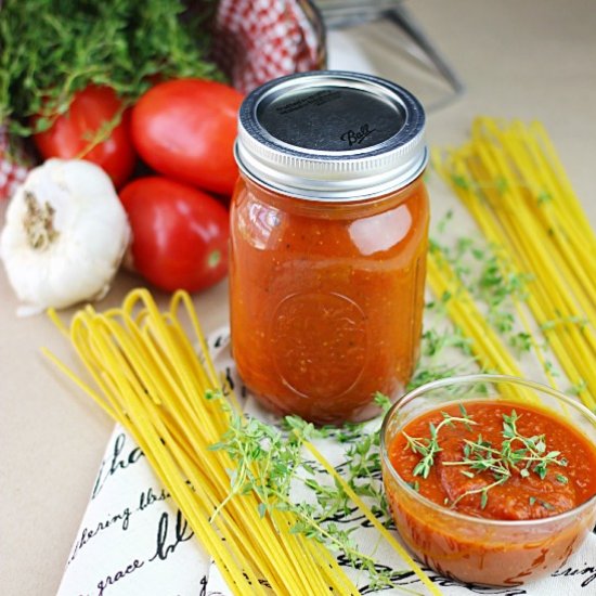 Roasted Tomato Spaghetti Sauce