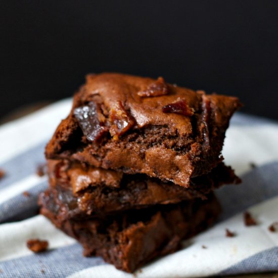 Gluten Free Paleo Bacon Brownies