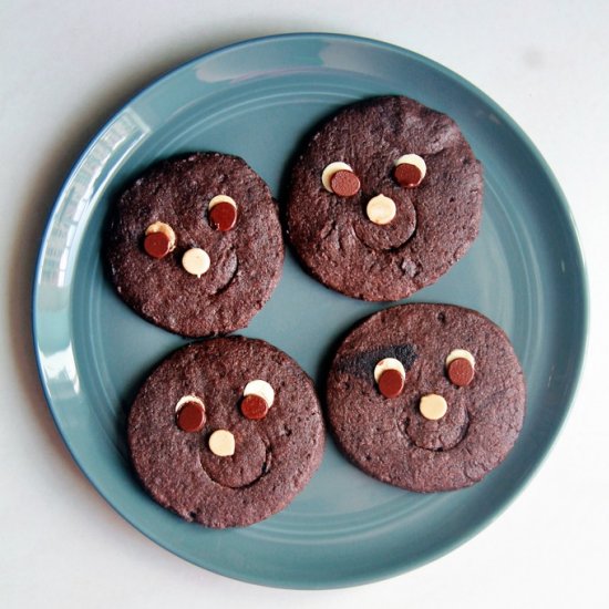 Kinako Dark Chocolate Sugar Cookies