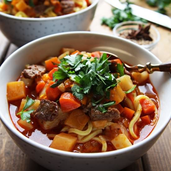 Lagman – Uzbek Beef Noodle Soup