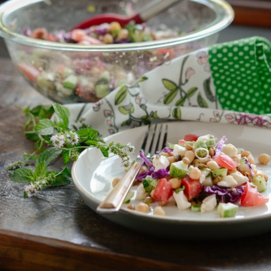 Chickepea and Lentil Salad