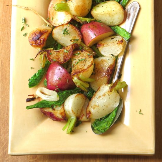 Turnips, Potatoes and Greens