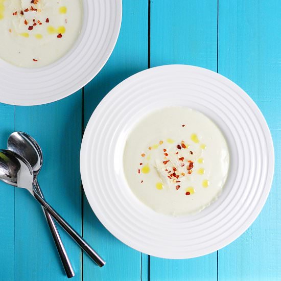 Roasted Garlic and Parmesan Soup