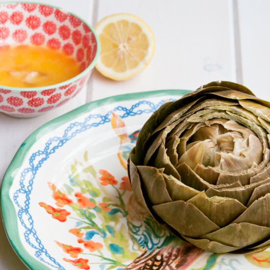 Artichokes with Garlic Butter