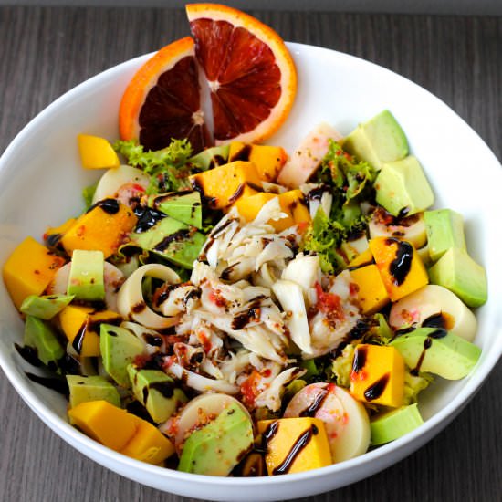 Crab, Mango and Avocado Salad