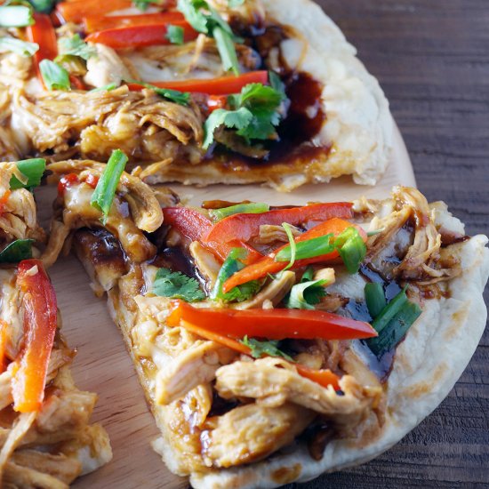 Skillet Hoisin Chicken Pizza