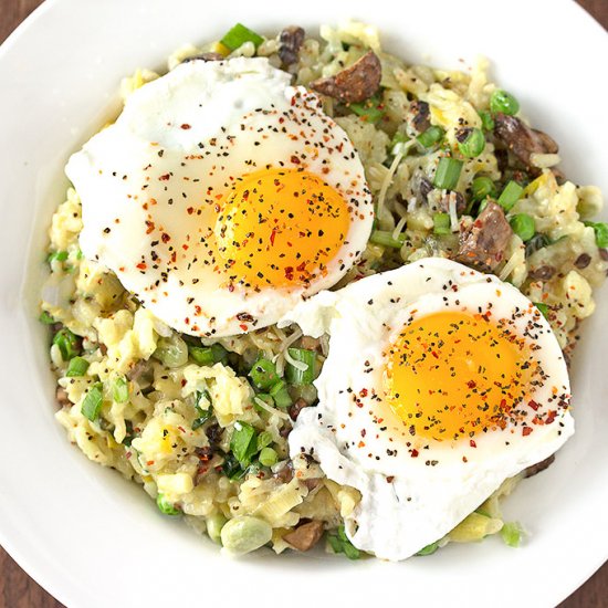 Baked Spring Vegetable Risotto