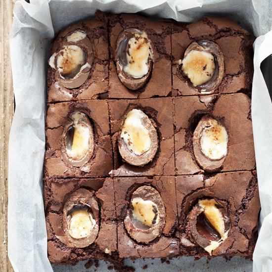 Cadbury Creme Egg Brownies