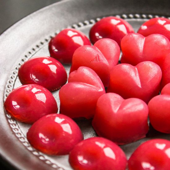 Redcurrant Jelly Sweets (vegan)