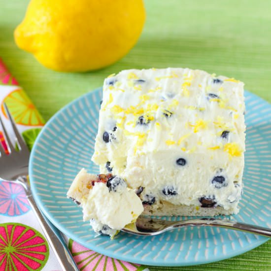 Lemon Blueberry Fluff Bars