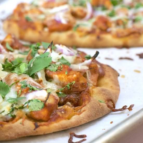 Tikka Masala Naan Pizza