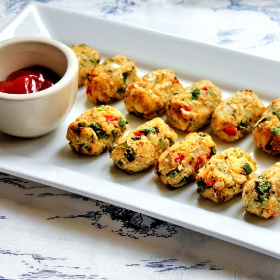 Baked Cauliflower Tots