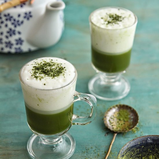 Vanilla and Matcha Green Tea Latte