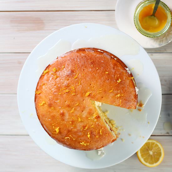 Easter Lemon & Whipped Cream Cake