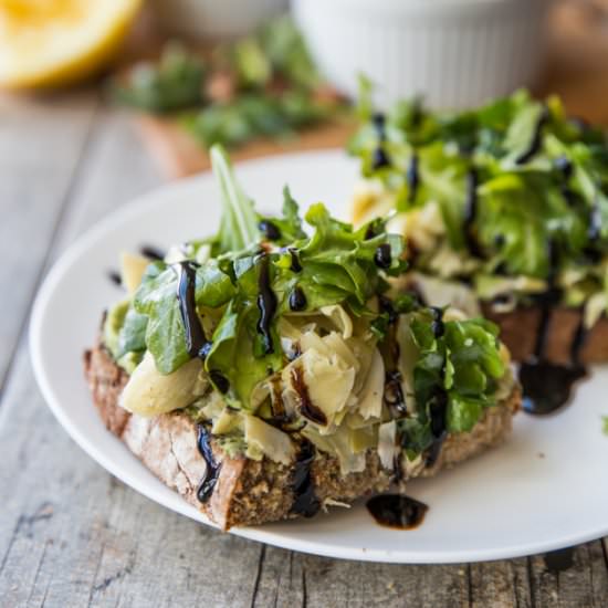 Artichoke Arugula Sandwiches