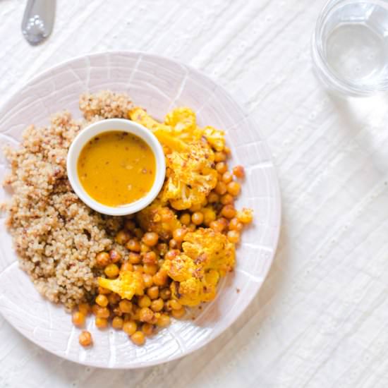 Turmeric Roasted Cauliflower Salad