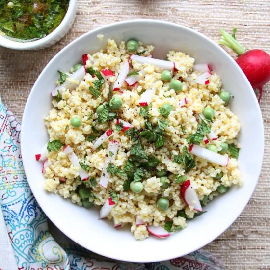 Millet with Grapefruit and Mint