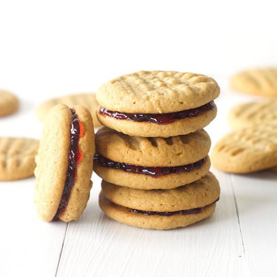 Peanut Butter and Jelly Cookies