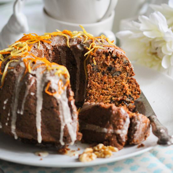 Vegan & gluten-free carrot cake