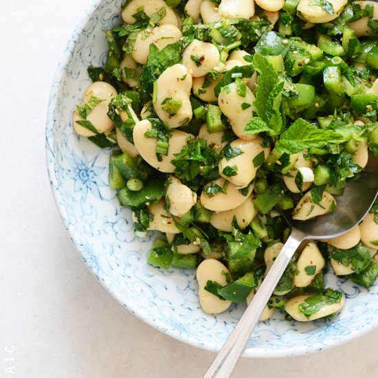 Za’atar and Mint Butter Bean Salad