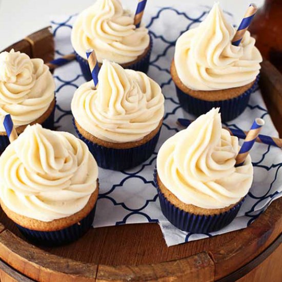 Root Beer Float Cupcakes