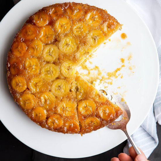 Caramelized Banana Upside Down Cake