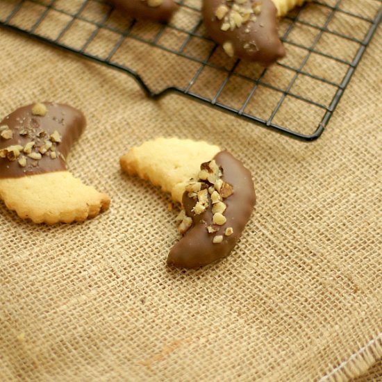 Chocolate Dipped Orange Cookies