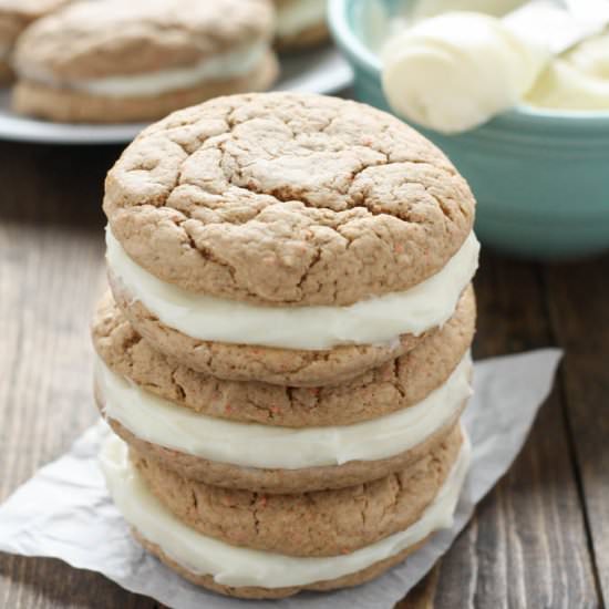 Carrot Cake Sandwich Cookies