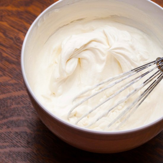 3-Ingredient Homemade Whipped Cream