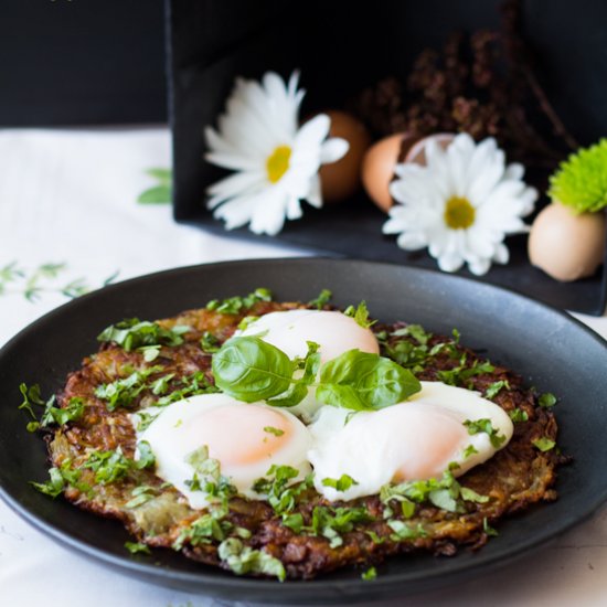 Swiss Roesti w/ Perfect Poached Egg