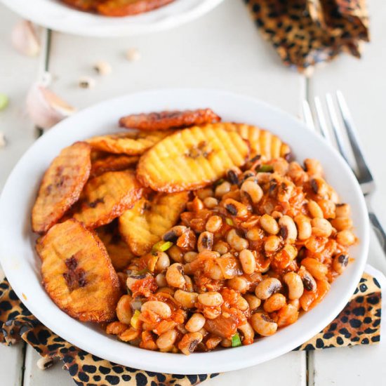 African Stewed Beans (Red Red)