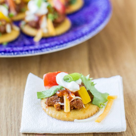 Easy Turkey Taco Crackers