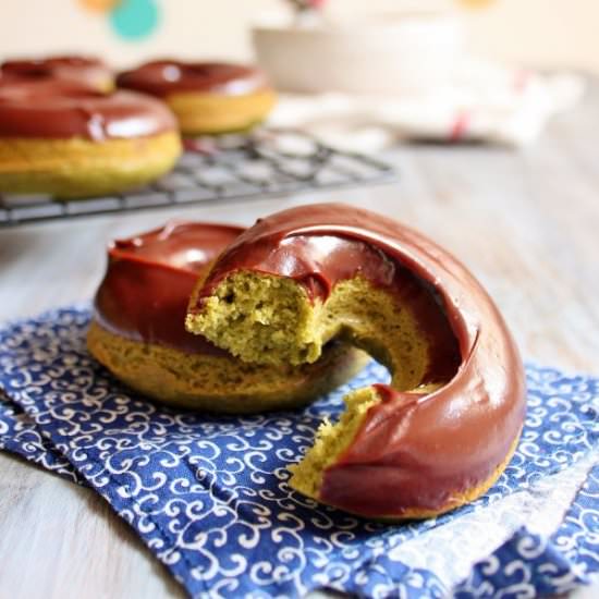 Baked Green Tea Donuts