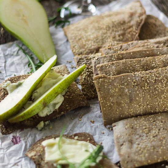 Rye Sesame Crackers