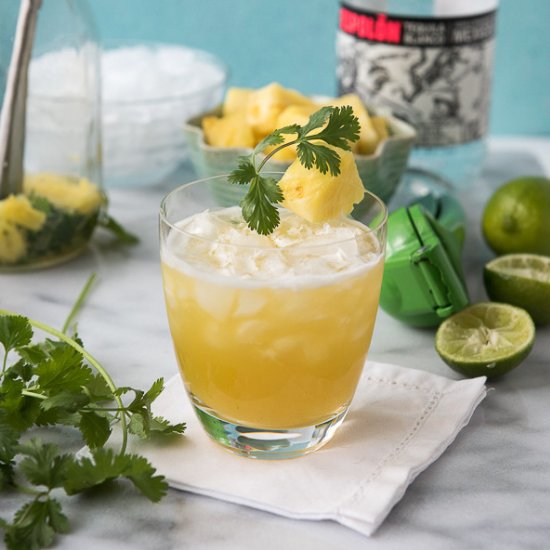 Fresh Pineapple Cilantro Margarita